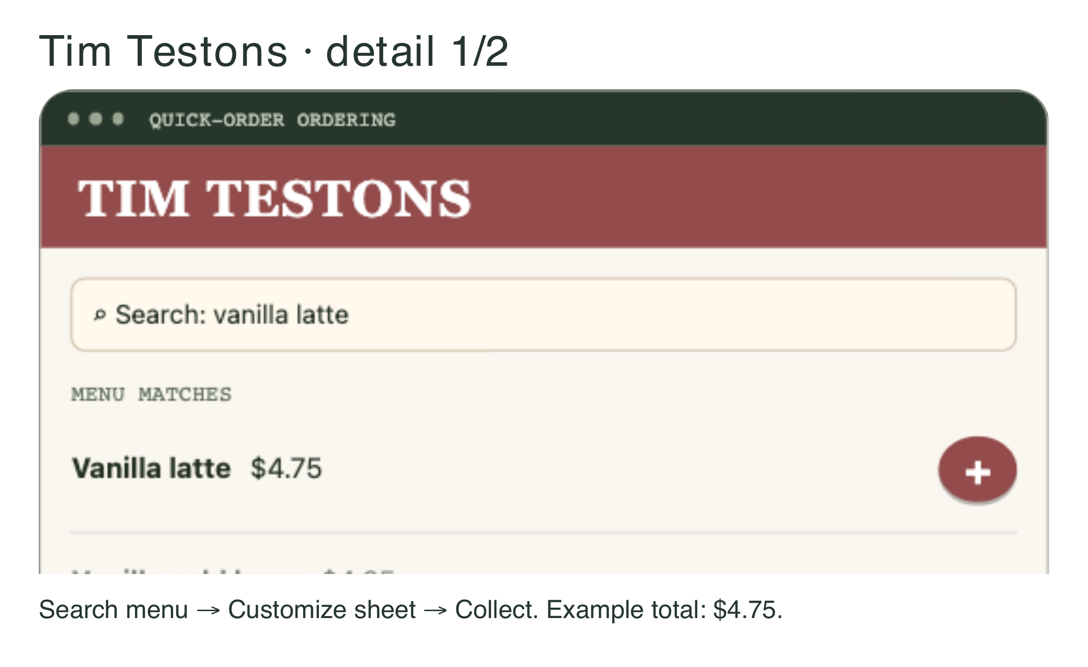 Figure 7.4e. One intent. Three different coffee shops.