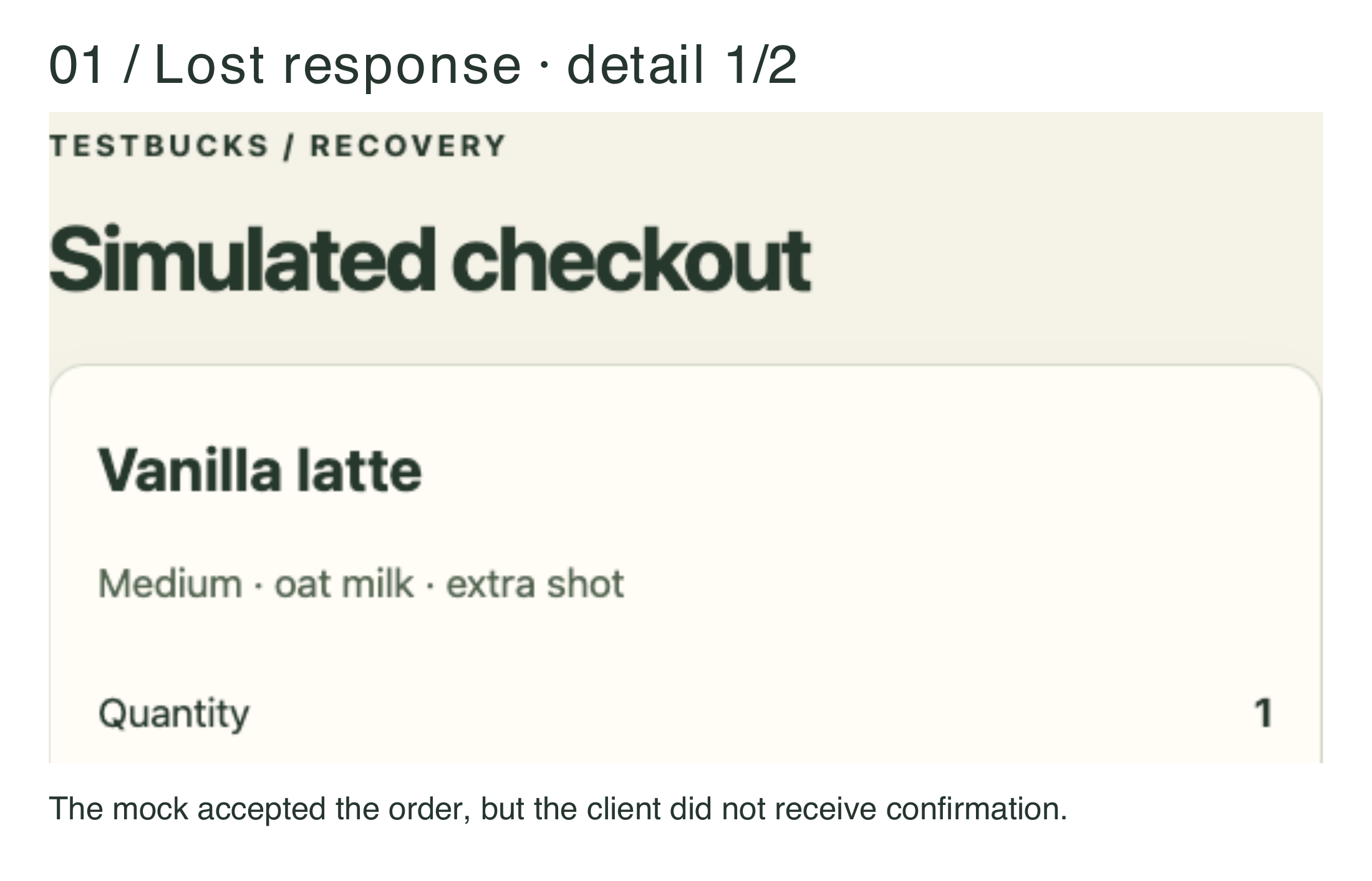 Figure 12.1a. Timeout does not mean nothing happened.
